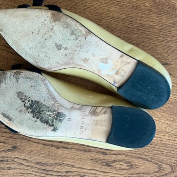 Kate Spade tan pointed toe flat w/black bow accents-Woman’s 6 - Picture 15 of 15